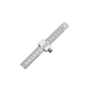 Métal Charpentier Menuiserie Carré Outils de Travail du Bois Menuiserie Acier Règle Positionnement Limite Bloc Mesure Marquage Jauge - Product Image 1