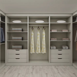 Armoires en bois pré-assemblées en gros - Armoires murales modernes sur mesure pour chambre à coucher, Guangdong - Product Image 1