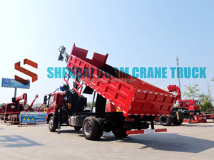 <span class=keywords><strong>Camion</strong></span> de <span class=keywords><strong>camion</strong></span> à <span class=keywords><strong>benne</strong></span> basculante de Dongfeng 4x2 avec la <span class=keywords><strong>grue</strong></span> mobile de chargeur de 8 tonnes grues de boom d'articulation grues hydrauliques de chargeur - Product Image 4