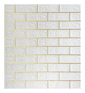 Autocollants muraux en brique 3D, 10 pièces, <span class=keywords><strong>papier</strong></span> <span class=keywords><strong>peint</strong></span> imperméable, en mousse, pour le salon des enfants, bricolage - Product Image 1