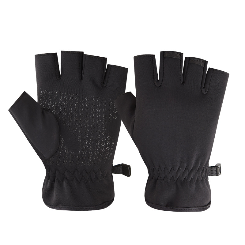 Style sportif - demi-doigt [Noir]