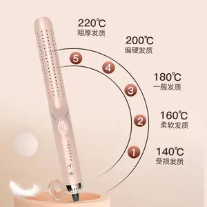 2 In 1 Hair Straightening And Curling Negative Ionic Hair Styler Private Label Mini Flat Iron Hair Straightener With Cooling