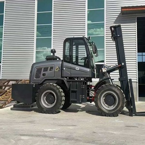 Fabrieksdirect 2 ton zware 4WD off-road diesel vorkheftruck voor opslag en transport - Product Image 4