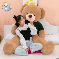 OEM/ODM Peluche personnalisée de haute qualité pour la Saint-Valentin, ours en peluche mignon de taille humaine avec rembourrage en coton PP