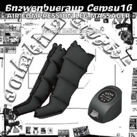 Appareil de pressothérapie à 6 chambres avec bottes de compression, système de massage des jambes, contrôle de la durée et commande filaire manuelle