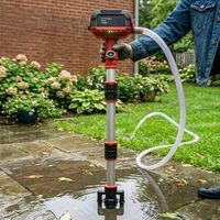 Pompe à eau submersible sans fil VORAN avec minuterie intelligente, batterie au lithium 20V, pompe de puisard automatique portable pour fonds de bateaux