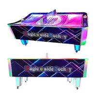 Simulateur de jeux vidéo à pièces de monnaie Jeux de hockey incurvés Arcade Air Hockey Table