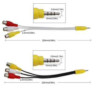 Cable AV RCA Macho a Hembra 3 en 1 para TV, Adaptador de Audio y Video para Computadora con Revestimiento de PVC - Product Image 2