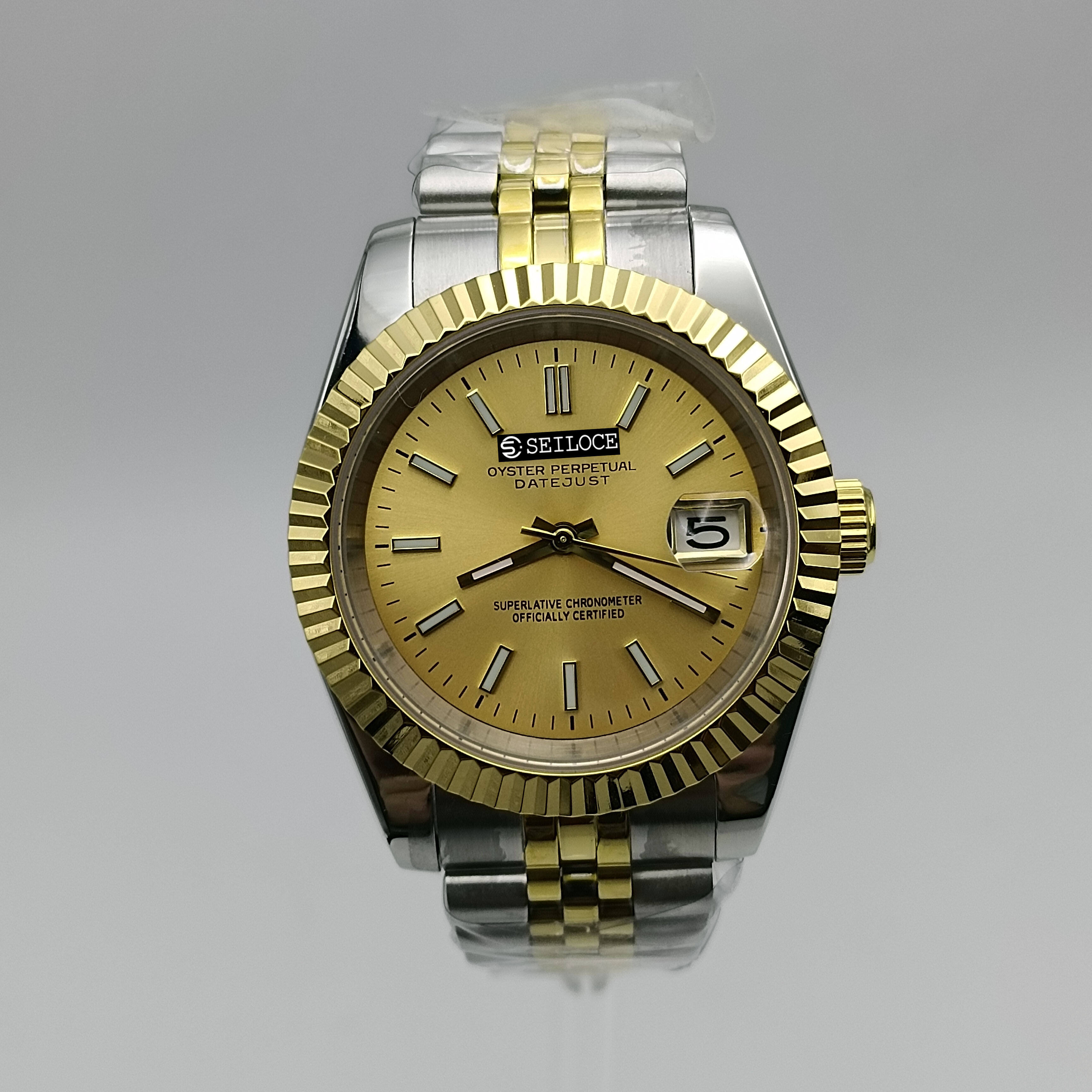 Two-Tone Gold Case+Gold Dial