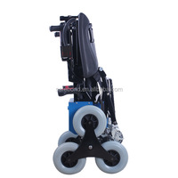 Fauteuil roulant robotisé motorisé avec chenilles en caoutchouc, moteur 200W, capacité inférieure à 159 kg, design portable