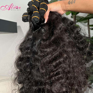 Lot de Cheveux Humains Indiens Bruts 100% Naturels Bouclés, Lot de Cheveux Humains Bouclés Birmans en Gros, Fournisseur de Cheveux Humains Bruts Ondulés Cambodgiens - Product Image 1
