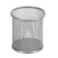 Offre Spéciale : Porte-Stylos en Métal Grille Noire et Argentée de 910 cm avec Calendrier Intégré pour l'Organisation du Bureau et le Rangement de la Papeterie
