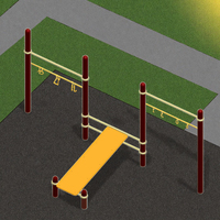Barres à singes en acier durables et planche à sit-up Fitness Gym Pull-up Bar Calisthenics Equipment avec certificat TUV