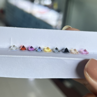Diamants Moissanite de Qualité Supérieure, Couleur D, Pureté VVS, Coupe Ronde, 1 Carat, Blanc, Rose, Jaune, Vert, Bleu, Violet, Noir, Moissanites en Vrac