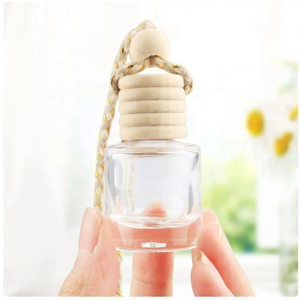 Square Glass <b>Bottle</b> With Wooden Stopper And Rope Handle For Home Fragrance - Product Image 1