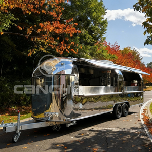 Camion de restauration mobile personnalisé Concession Ice Cream Coffee Chariots de restauration rapide Remorque alimentaire avec cuisine entièrement équipée - Product Image 1