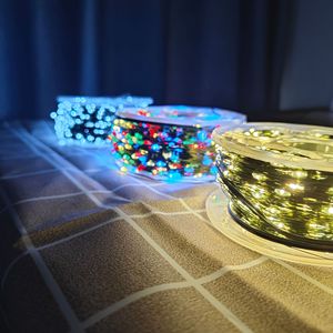 Tsinye 50m500leds <span class=keywords><strong>LED</strong></span> Dây đèn giáng sinh IP65 không thấm nước 110-220V Dimmable 8 chế độ dài màu xanh lá cây dây Twinkle đèn giáng sinh - Product Image 4