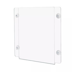 Modern 8.5 x 11 Inch Polished PMMA Acrylic Sign Holders Factory Custom PS <b>Display</b> <b>Case</b> Wall Mounted Organize Shelf <b>Display</b> Stand - Product Image 6