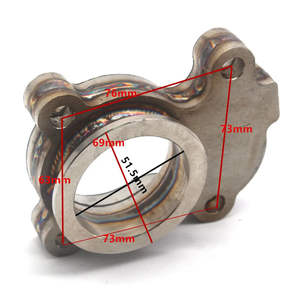 加勒特GT15涡轮废气门出口外壳法兰通用不锈钢，带<span class=keywords><strong>2</strong></span> "51毫米V带法兰 - Product Image 3
