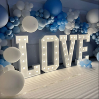 Lettres lumineuses LED personnalisées GFACE - Enseigne alphabétique vintage pour la décoration intérieure, les anniversaires, les événements, les tables, les bâtiments, les centres commerciaux et les voitures