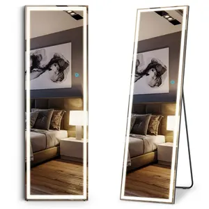 Simple Design Full Length Mirror With LED Light Frameless LED Trim Mirror Smart Mirror LED