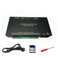 Controlador LED de Píxeles Programable y Direccionable K8 K16 Artnet de 8/16 Puertos para Tiras de Luz LED RGB DMX512 WS2812B WS2811 WS2815