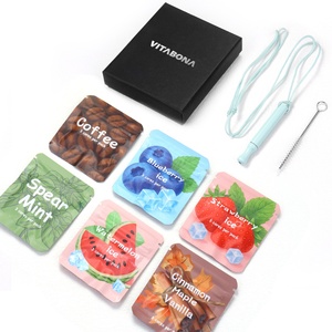 เครื่องสูดดมแบบไม่มีไอน้ำ ไร้ควัน ปราศจากนิโคติน รสชาติต่างๆ  ทำจากสแตนเลส พร้อมไส้ใน ช่วยเลิกบุหรี่ - Product Image 1