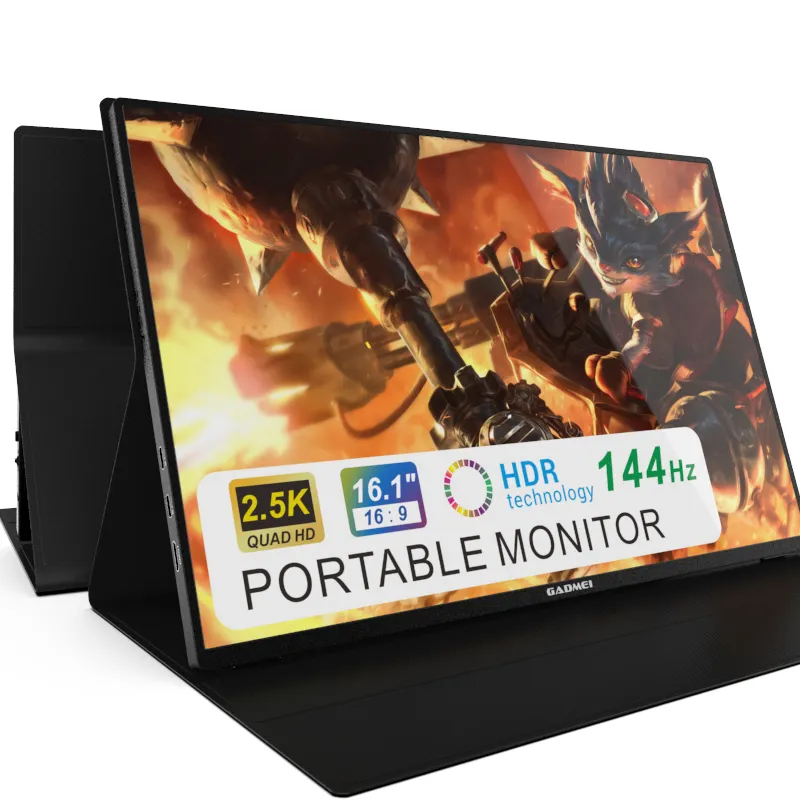 16.1 pollici usb c 144hz monitor portatile 2.5k secondo schermo portatile extender gioco portatile ps5 interruttore monitor