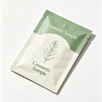 Sachets d'échantillons à trois soudures latérales en feuille d'aluminium, imprimés sur mesure avec propriétés barrière pour sérum liquide et lotion faciale, produits cosmétiques d'essai