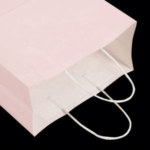Pink Kraft Paper <b>Bag</b> With Handle Cloth Package <b>Bag</b>,Eco Friendly Handle <b>Food</b> <b>Delivery</b> <b>Bag</b> - Product Image 4