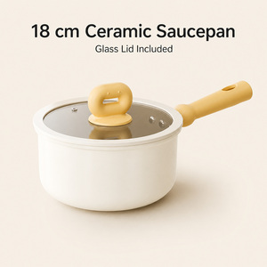 Pot à lait pour bébé de qualité supérieure <span class=keywords><strong>sans</strong></span> PFOA avec revêtement antiadhésif en céramique et insert vapeur pour cuisinière à induction et à gaz - Product Image 1