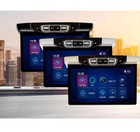Moniteur de toit de voiture Bluetooth 15,6 pouces avec WiFi intégré, moniteur audio de voiture Android, Smart TV