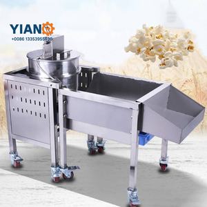 HYR Commercial Fully Automatic Popcorn Maker Industrial Pop <strong>Corn</strong> Machine Gas Heating Manual/Electric Stirring for Popcorn Making - Product Image 1