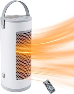 Chauffage <span class=keywords><strong>électrique</strong></span> portable 2000W, minuterie intégrée avec télécommande, protection contre le basculement et la surchauffe pour la maison, la chambre à coucher - Product Image 1