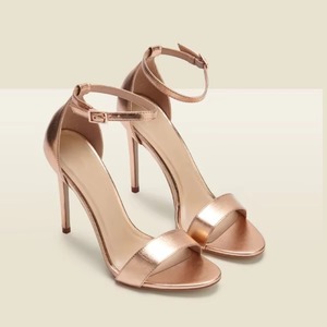 Elegant Dress Shoes Black Suede Barely There High <b>Heel</b> Sandal Femme Open <b>Round</b> <b>Toe</b> Ankle Strap Thin <b>Heel</b> Sandals for Women - Product Image 2