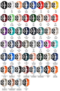 Correa Tschick para Apple Watch Band 40 44mm 45mm 41mm 46mm 42mm Correa deportiva de silicona Iwatch Series 10 8 9 Se 7 <span class=keywords><strong>Ultra</strong></span> 49mm Bandas - Product Image 3