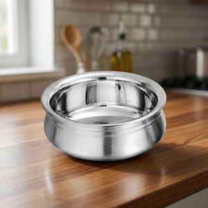Best Selling Premium Sustainable Eco-Friendly Stainless Steel Handi Dishwasher Safe Anti-Slip Heavy Duty Tableware Serveware - Product Image 1