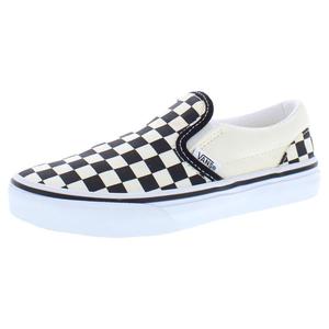 Scarpe da skateboarding Vans Classic Slip On Ps per ragazze Checkerboard Nero Bianco - Product Image 1