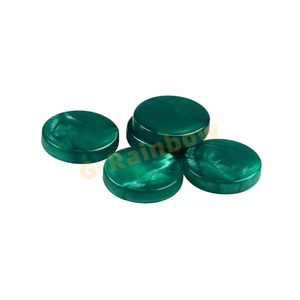 Damas redondas de mármol epoxi de 20-50mm, fichas de Ajedrez de backgammon vertidas a mano de jade verde - Product Image 5