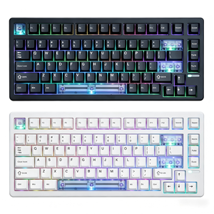 Clavier de jeu <span class=keywords><strong>EPOMAKER</strong></span> HE80 à interrupteurs magnétiques, disposition 80 %, effet Hall, déclenchement rapide 8000 Hz, fixation Gasket, Hot-swap, RGB pour Win/Mac - Product Image 1