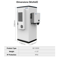 Kstar Armoire de batterie au lithium tout-en-un CATL Lifepo4 Conteneur de batterie 100kwh Système BESS avec onduleur PCS 50kw pour usage domestique