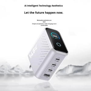 Hub de charge tout-en-un 148W GaN ignifuge |   <span class=keywords><strong>Chargeur</strong></span> rapide à écran numérique avec distribution intelligente de l'alimentation pour ordinateur portable et appareil photo - Product Image 4