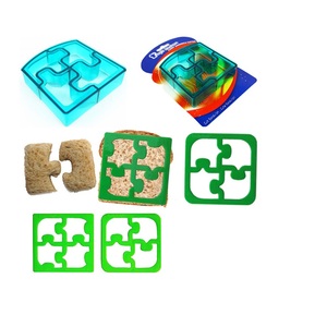 Fiambrera Accesorios para niños Lindos cortadores de sándwich de plástico con hojas Utensilios para cortar verduras y frutas - Product Image 2