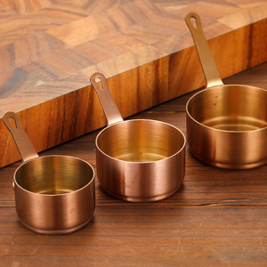 Small Metal Measuring Cups <strong>Dipping</strong> Hoisin Sauce <strong>Pots</strong> Different Sizes Seafood Sauce Containers Polished for Household Hotel Use - Product Image 4