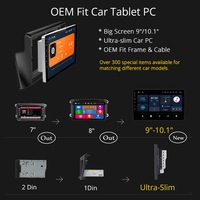 Lecteur GPS de navigation MP5 tout-en-un pour Toyota alphard 2015-2018 Android Auto Bluetooth Contion Touch Screen