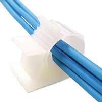 Clip de fixation pour câble en nylon XJH, organisateur de câbles adhésif LY-4J blanc, 100 pièces
