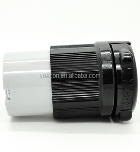 Conector con Bloqueo YUADON YDL520C con Certificación UL NEMA L5-20C, 20A 125V CA, Estándar Estadounidense, 2 Polos, 3 Cables, Grado Industrial, Tomacorriente Hembra - Product Image 4