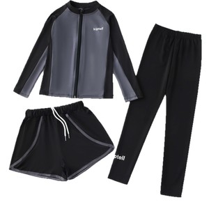 Boys Surf Suit Kids Rash Guard Quick Dry Swimwear Cardigan <b>Surfing</b> Suit UPF 50+ Sun Protection Summer Beach Shirt - Product Image 1