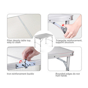 Đồ Nội Thất Bằng Nhôm Di Động Bàn Sân Vườn Bộ Bàn Ghế Gấp Bbq Dã Ngoại Gấp Gọn Được - Product Image 2