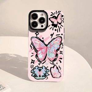 เคสโทรศัพท์ลายผีเสื้อผงกราฟฟิตี TPU ดีไซน์สร้างสรรค์13สัมผัสสำหรับ iPhone 14Plus และสำหรับ15PRO <span class=keywords><strong>Apple</strong></span> ใหม่สำหรับ<span class=keywords><strong>2022</strong></span> - Product Image 4
